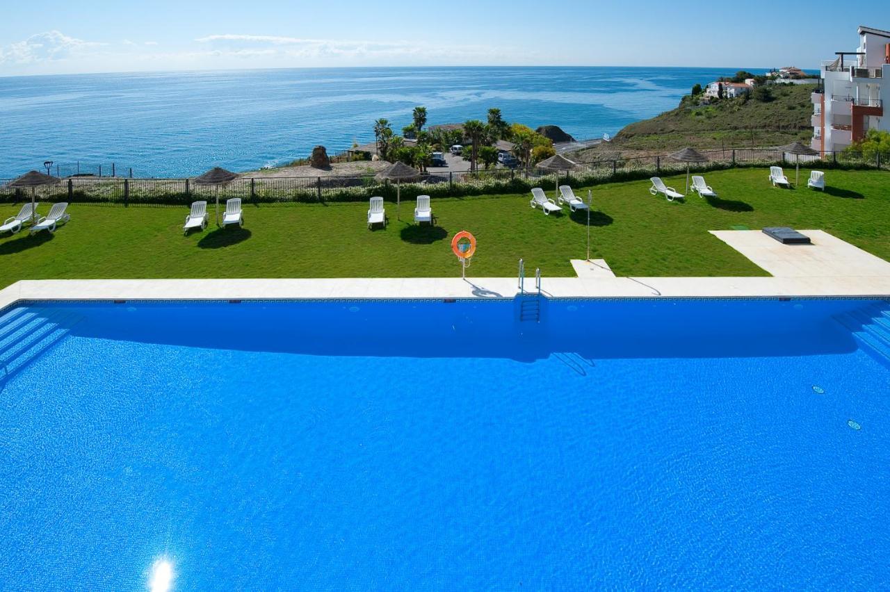 Apartamento Vista Mar Frontal Con Parking Torrox Exterior photo